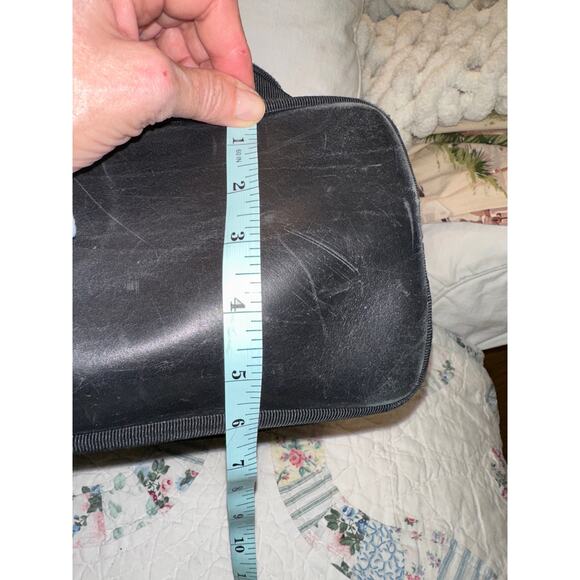 VINTAGE FERRAGAMO LARGE CHAIN LINK CANVAS TOTE BAG - Picture 4 of 9